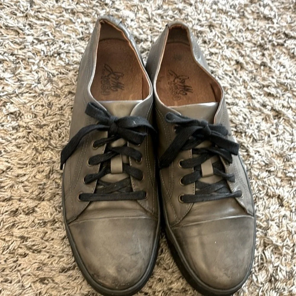 J&M Est. 1850 Gray Leather‎ Lace Up Men’s Sneaker Shoes US Size 11